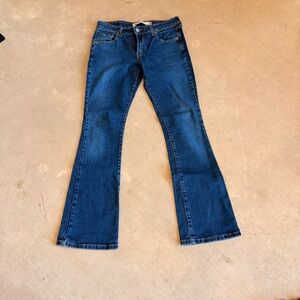Levi's Dark Blue Wide Leg Jeans